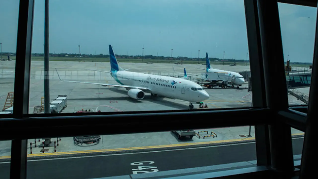 Pesawat parkir di Terminal 3 Bandara Soekarno Hatta, Tangerang. Dok AP2