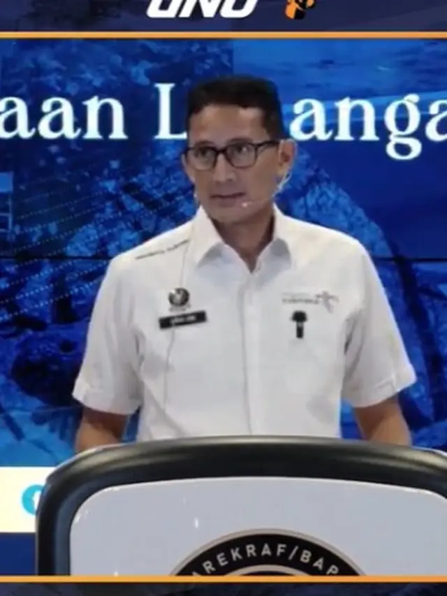 Menparekraf Sandiaga Uno dalam The Weekly Brief with Sandi Uno, Senin, 20 November 2023