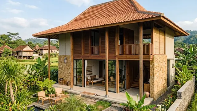 Rumah Desa Neo-Vernakular Modern