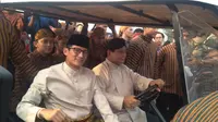 Pasangan calon presiden dan wakil presiden Prabowo Subianto-Sandiaga Uno mengikuti deklarasi kampanye damai. (Merdeka.com/Muhammad Genantan Saputra).