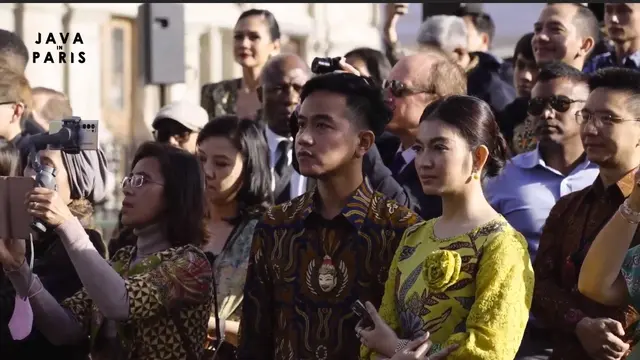 Wali Kota Solo Gibran Rakabuming Raka di acara Java in Paris oleh Shopee.