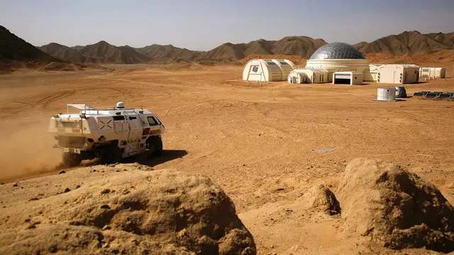 Penampakan simulasi pelatihan hidup di Mars