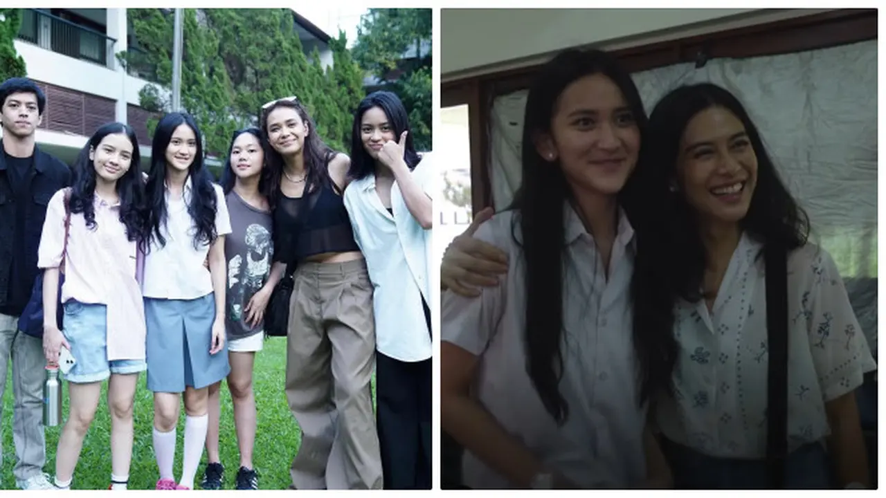 6 Potret Pemain AADC di Lokasi Syuting Rangga & Cinta, Beri Dukungan Hangat