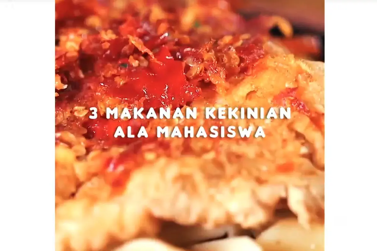 3 Makanan Kekinian Ala Mahasiswa. sumberfoto: Kokiku TV