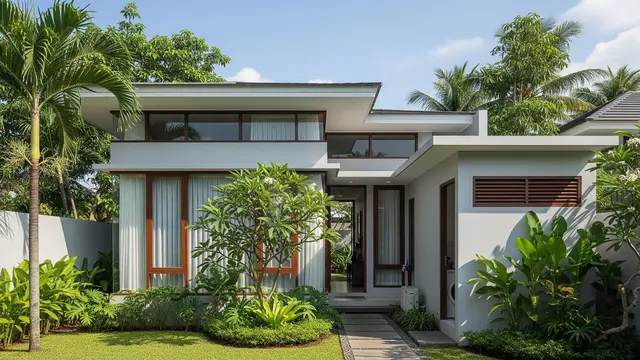 Model Rumah Kecil dengan Kamar Asisten Rumah Tangga