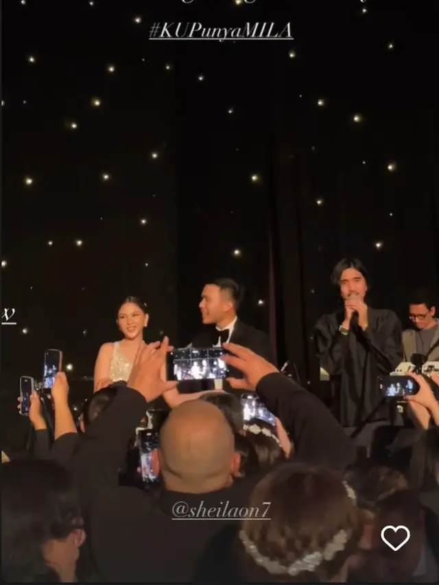 Resepsi pernikahan Jessica Mila dan Yakup Hasibuan di helar di Hotel Raffles, Jakarta Selatan, Sabtu (13/5/2023). (Foto: Instagram Storie jscmila)