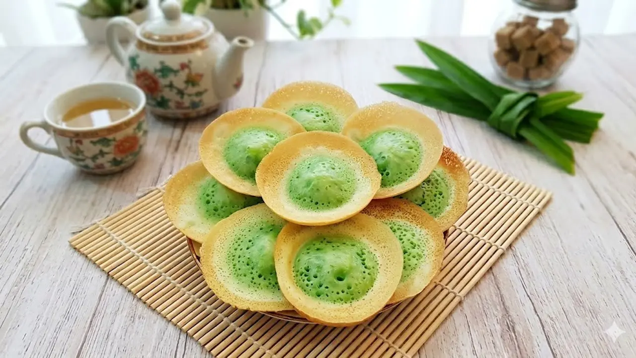 Resep Kue Ape Durian Pandan Tanpa Mixer
