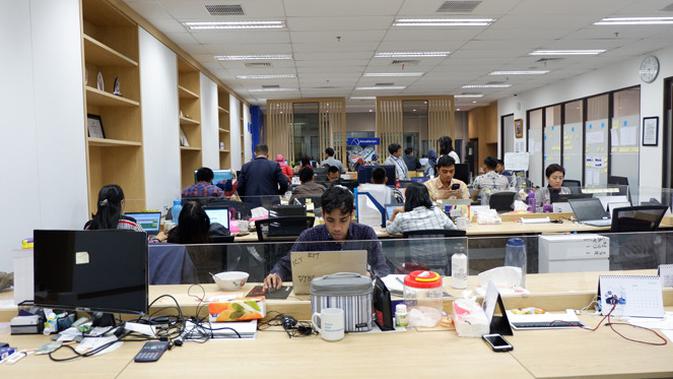 Kantor Akseleran di Sahid Sudirman Center, Jakarta.