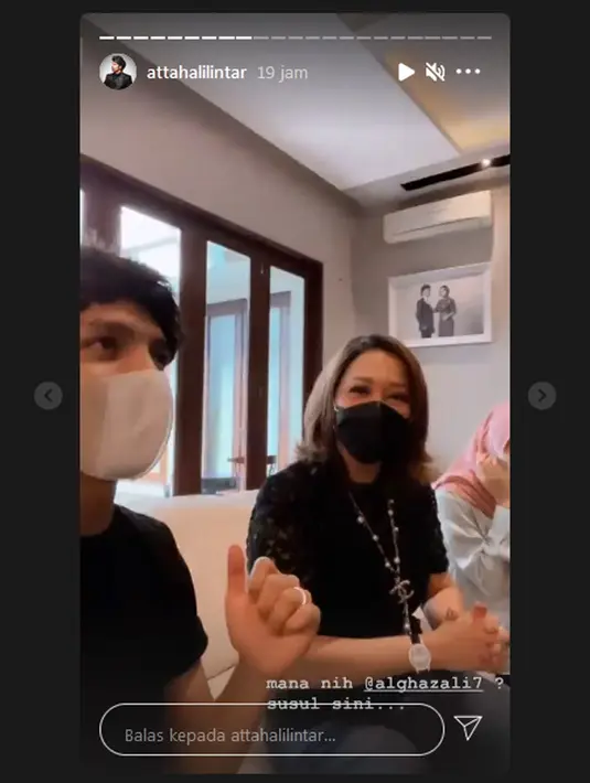 Atta Halilintar dan Aurel Hermansyah (Instagram/attahalilintar)