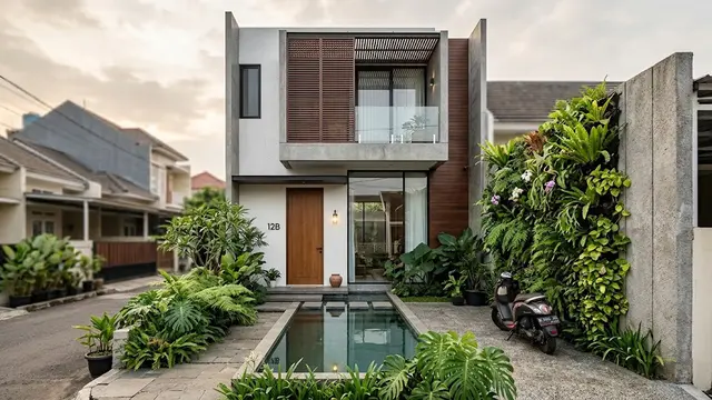 Rumah Minimalis Sederhana tapi Tampak Mewah dari Depan/AI Generated