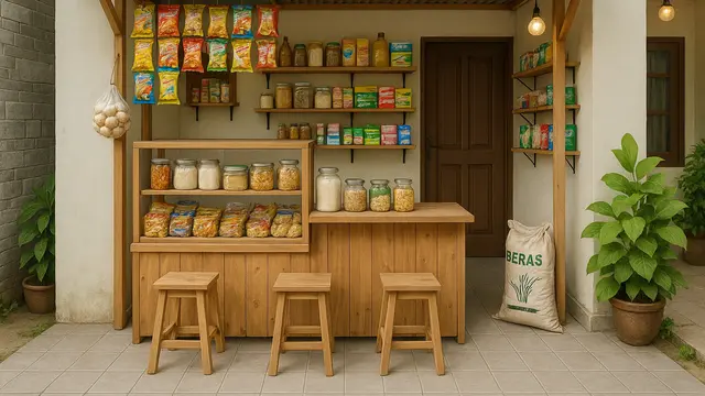 8 Inspirasi Warung Kecil di Teras Rumah, Desain Sederhana yang Menguntungkan