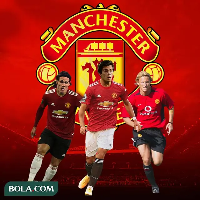 Manchester United - Edinson Cavani, Facundo Pellistri, Diego Forlan