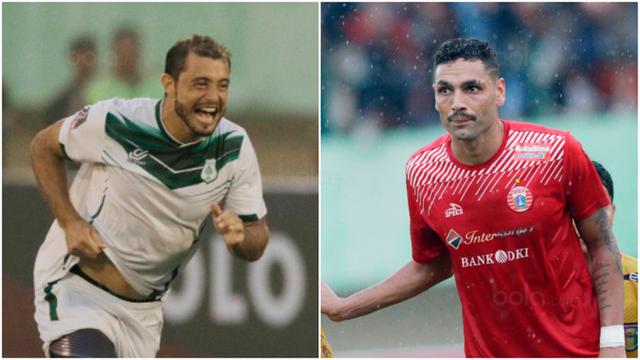 Duel Pemain Belakang Persija Jakarta Vs PSMS Medan