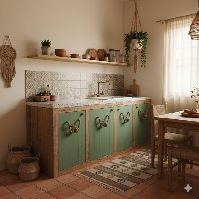 7 Desain Dapur Rumah Sederhana Gaya Bohemian Low Cost, Minimalis ...