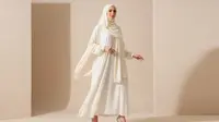 Inspirasi Warna Hijab yang Cocok untuk Baju Putih Tulang, Padu Padan Elegan untuk Lebaran