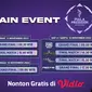 Link Live Main Event Grandfinal Piala Presiden eSports 2022 di Vidio 11-13 November : 6 Kategori Game