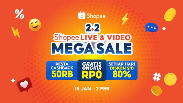 2.2 Shopee Live & Video Mega Sale