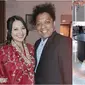 Momen Indah Permatasari dan Arie Kriting kondangan ke pernikahan Mamat Alkatiri. (sumber: Instagram/indahpermatas)