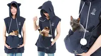 Jaket Hoodie Khusus untuk Pecinta Kucing (sumber boredpanda.com)
