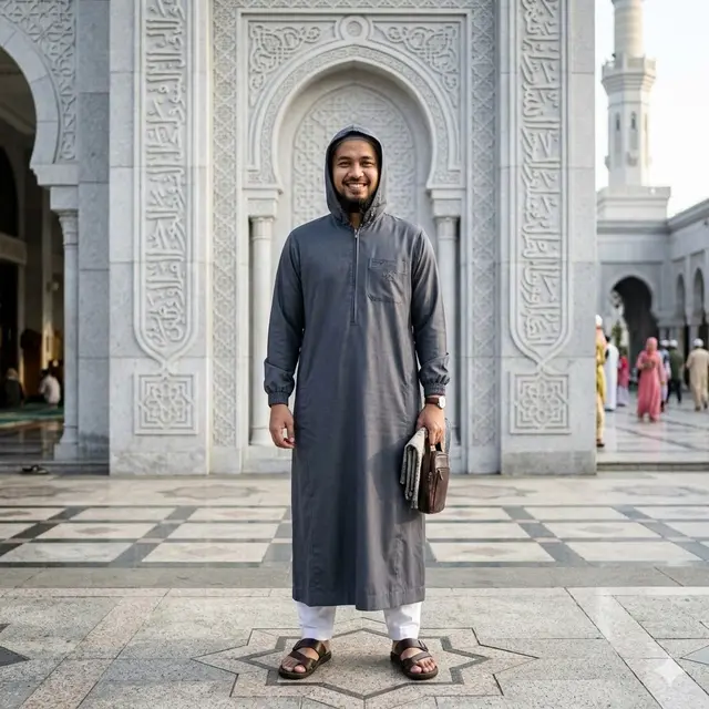 Model Baju Jubah Pria untuk Lebaran