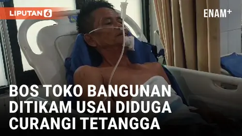 VIDEO: Merasa Dicurangi, Tetangga Tikam Pemilik Toko Bangunan di Palembang