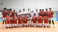 Timnas voli putra Indonesia U-16. (PP PBVSI)