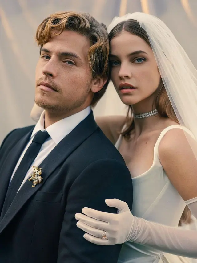 8 Gaya Barbara Palvin Dinikahi Dylan Sprouse usai 5 Tahun Berpacaran, Pakai Gaun Klasik Vivienne Westwood