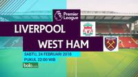 Premier League Liverpool Vs West Ham United