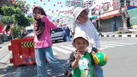 Kegiatan Car Free Day di Jalan Ahmad Yani atau Pengkolan Garut, setiap hari Ahad, ditiadakan sementara waktu saat pelantikan Presiden Prabowo Subianto-Gibran Rakabuming Raka, esok hari. (Liputan6.com/Jayadi Supriadin)