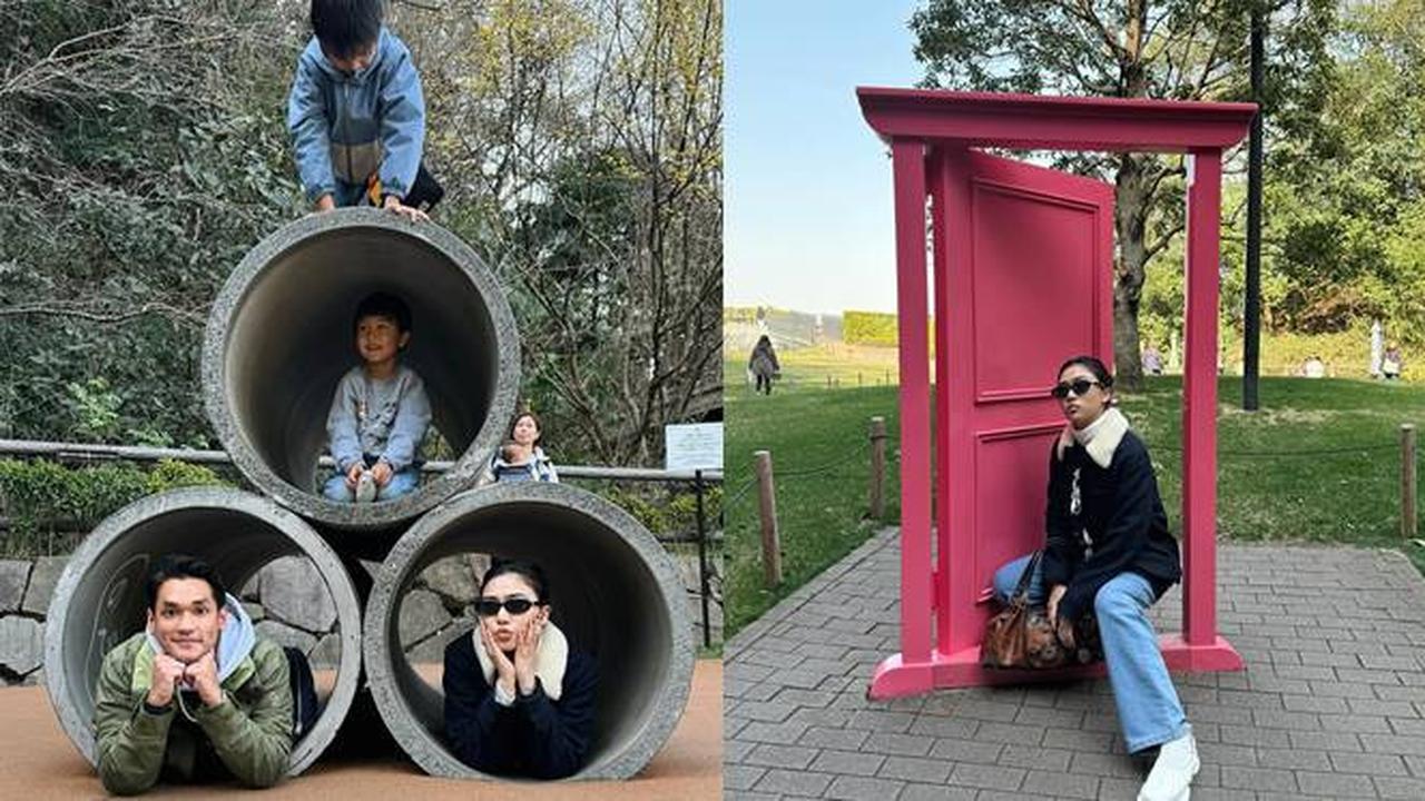 7 Potret Isyana Sarasvati dan Afgan di Jepang, Seru Main Bareng Doraemon