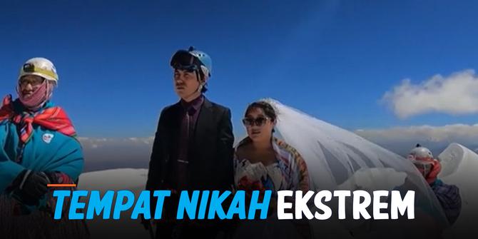VIDEO: Pasangan ini Nikah di Puncak Gunung Andes