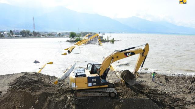 Kementerian Pekerjaan Umum dan Perumahan Rakyat (PUPR) akan membangun kembali Jembatan Kuning atau Jembatan Palu IV di Kota Palu, Sulteng. Dok Kementerian PUPR