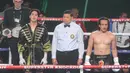 Duel kali ini benar-benar di luar perkiraan penonton. Wasit menyelesaikan pertandingan lebih cepat. (Bola.com/M Iqbal Ichsan)