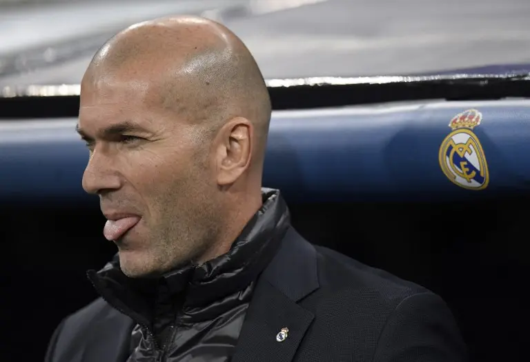 Pelatih Real Madrid, Zinedine Zidane (AFP/Gabriel Bouys)