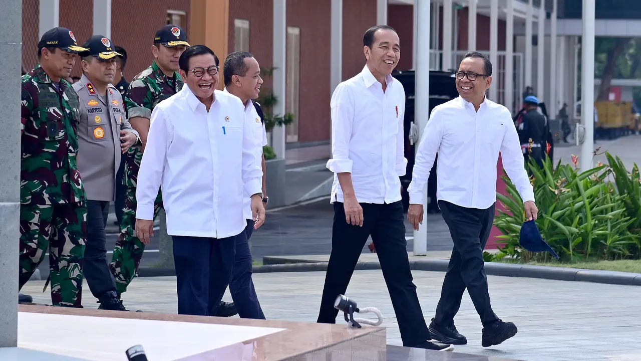 Presiden Joko Widodo (Jokowi) saat melakukan kunjungan kerja ke Kalimantan Timur (Kaltim), pada Minggu, (11/8/2024).