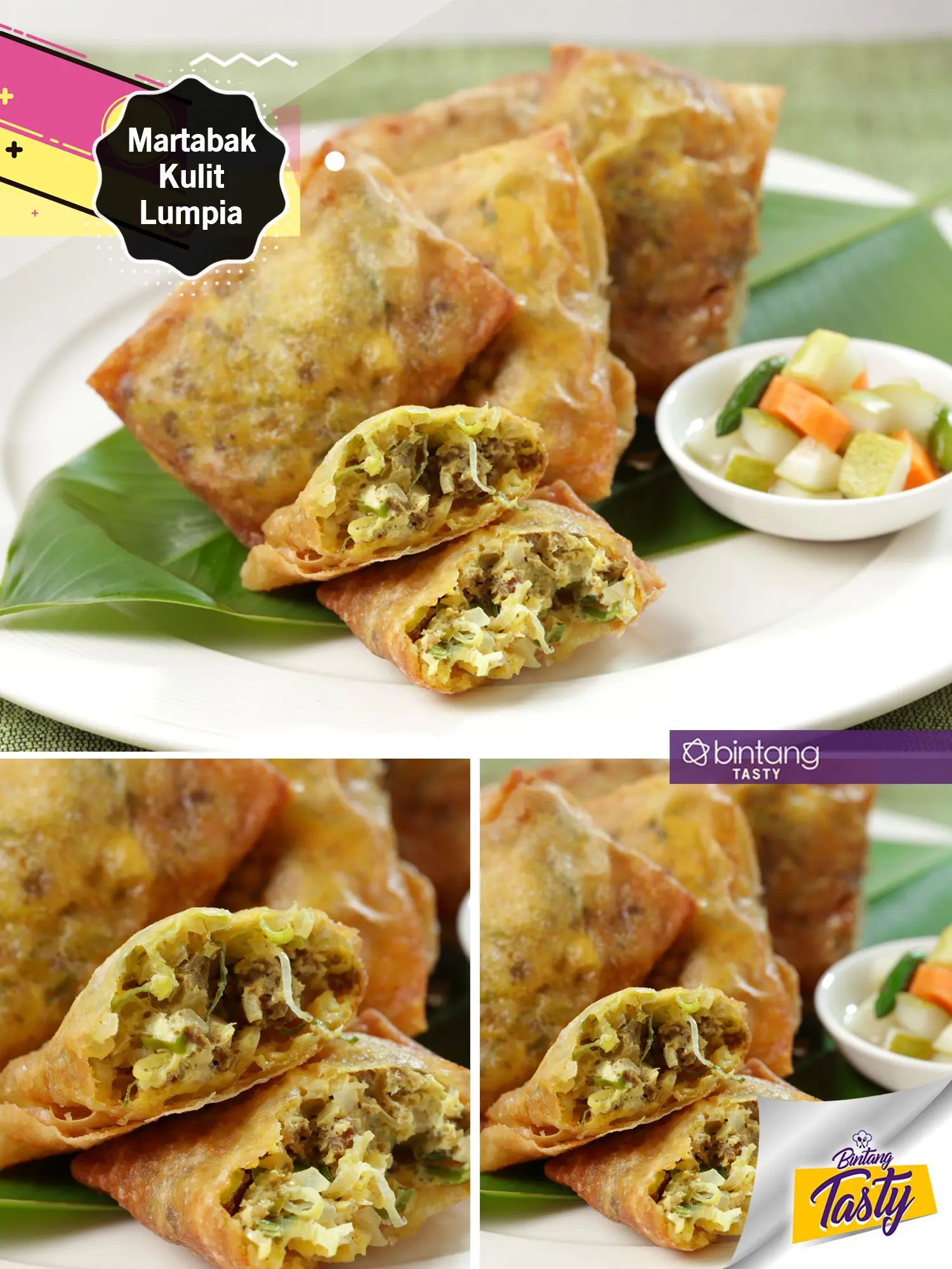Martabak Kulit Lumpia. (Foto: Bintang.com/Daniel Kampua, Digital Imaging/Nurman Abdul Hakim, Chef: Arum Sari)