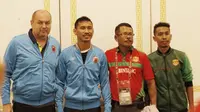 Konferensi pers jelang play-off AFC Cup antara PSM Makassar kontra Lalenok FC. (Bola.com/Abdi Satria)