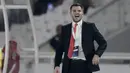 Pelatih Timnas Indonesia, Simon McMenemy, saat melawan Malaysia pada laga kualifikasi Piala Dunia 2022 di SUGBK, Jakarta, Kamis (5/9). Indonesia takluk 2-3 dari Malaysia. (Bola.com/M Iqbal Ichsan)