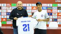 Arkhan Vikri, pemain termuda Arema dengan kontrak terpanjang. (Bola.com/Iwan Setiawan)