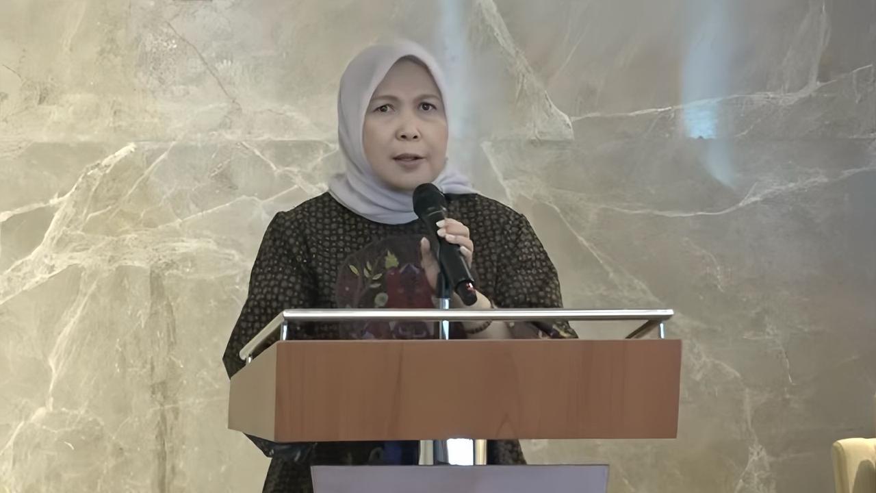 Kepala Badan Kebijakan Perdagangan Kementerian Perdagangan (Kemendag)  Fajarini Puntodewi, dalam Gambir Trade Talk, di Jakarta, Selasa (19/11/2024). (Tira/Liputan6.com)