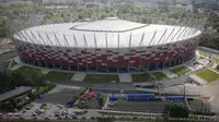 Polandia berencana membuka rumah sakit sementara untuk pasien COVID-19 di National Stadium, di Warsawa, Polandia. (AP Photo/Czarek Sokolowski, File)