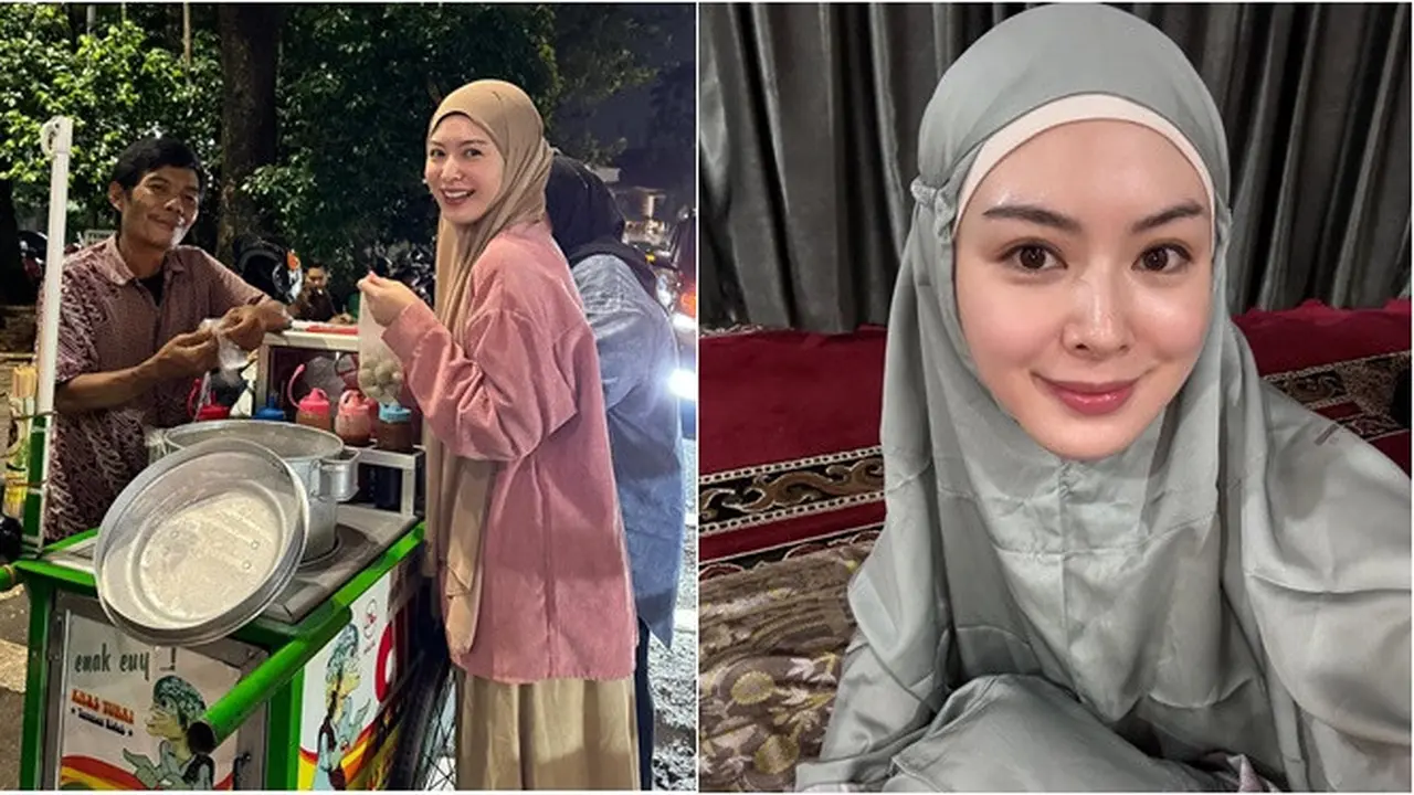6 Potret Ayana Moon Jalani Ramadhan di Indonesia, Jajan Cilok hingga Tarawih