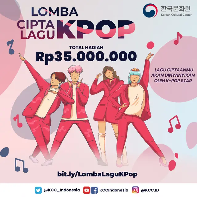 Korean Cultural Center Indonesia (KCCI) menggagas lomba cipta lagu.