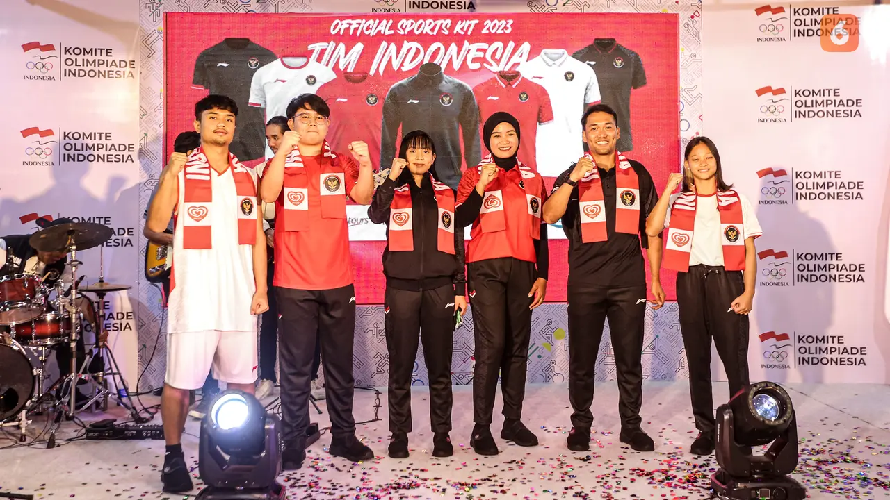 Foto: Tampilan Keren Jersey Tim Indonesia untuk Asian Games 2022 Hangzhou, Usung Semangat Raih Prestasi Tertinggi