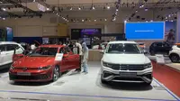 Volkswagen Indonesia untuk meluncurkan dua model unggulannya, yaitu New Golf GTI dan All-New Tiguan Allspace di GIIAS 2023. (Andhika Naufal Satria/Liputan6.com)