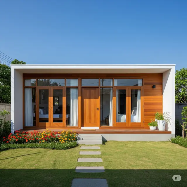 Desain Bentuk Rumah Sederhana Ukuran 4x6 yang Fungsional.