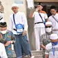 Jemaah calon haji Indonesia menyempatkan diri ke Masjid Jin. (MCH Indonesia)