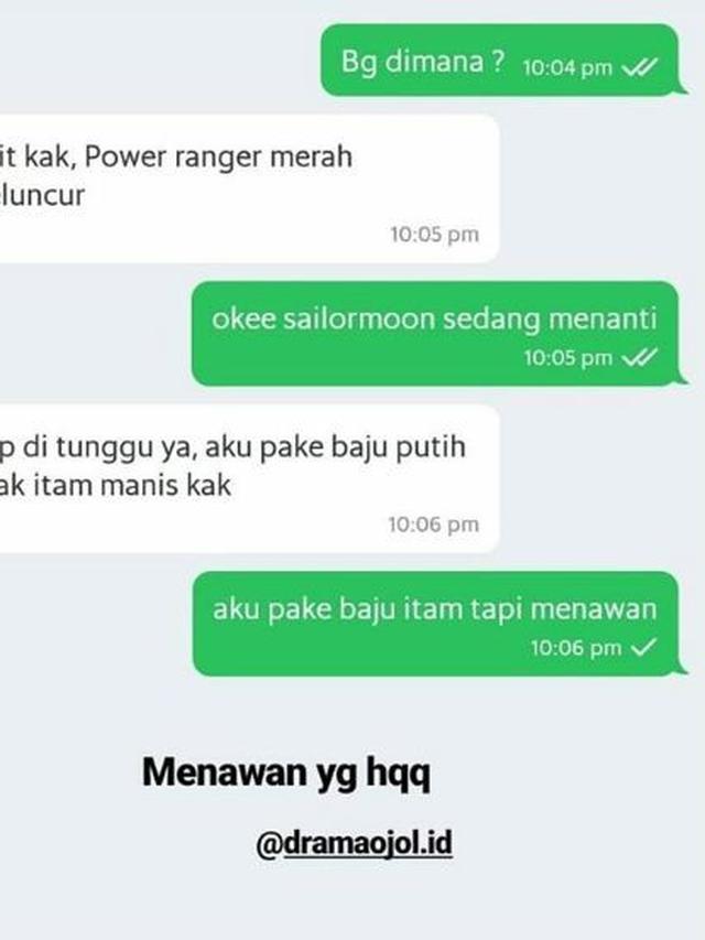 Chat driver ojol dan penumpang