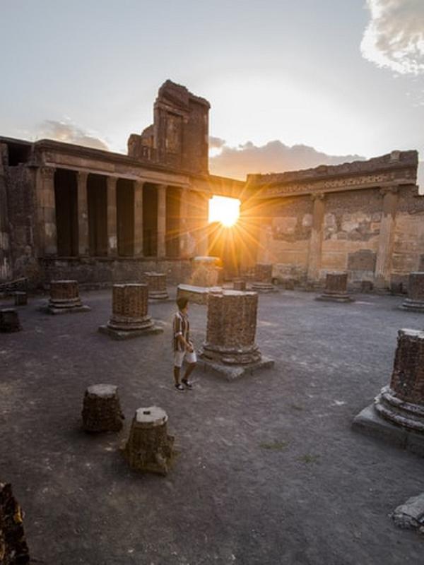 Ilustrasi Pompeii di Italia (Dok.Unsplash)