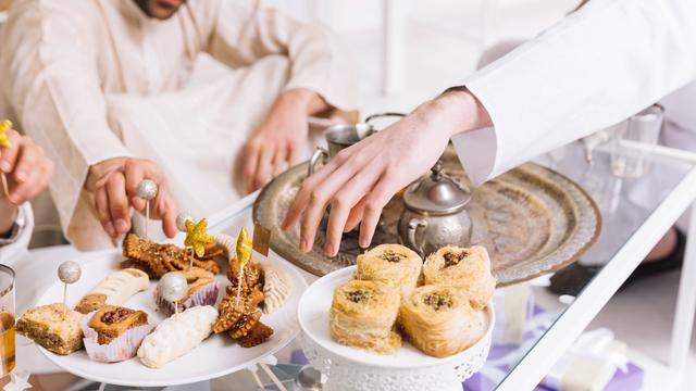 Ilustrasi buka puasa, Ramadan, Islami